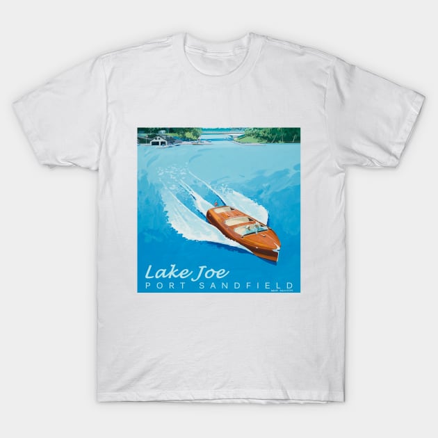 Port Sandfield Lake Joe Muskoka Canada T-Shirt by David Dawson Studio